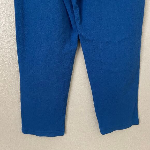 Patagonia Pants Kids Medium 10 Royal Blue Fleece Straight Leg Pull On Ski Snow - Picture 7 of 10